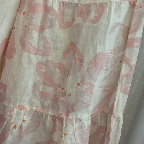 SOMETHING NAVY Floral Tiered Wide Leg Pants size